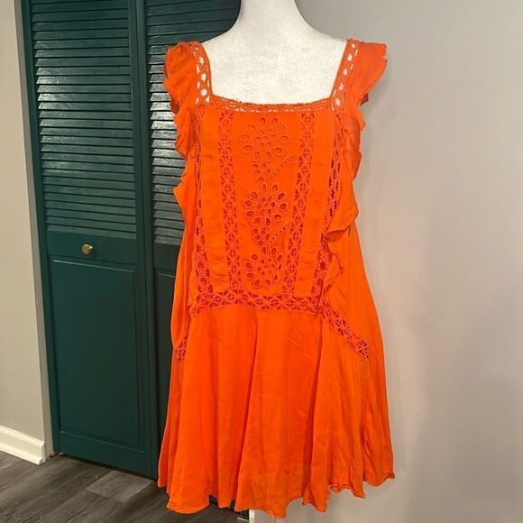 Free People FP One Free Priscilla Dress in coral -  xs/small ($128) - Picture 3 of 10